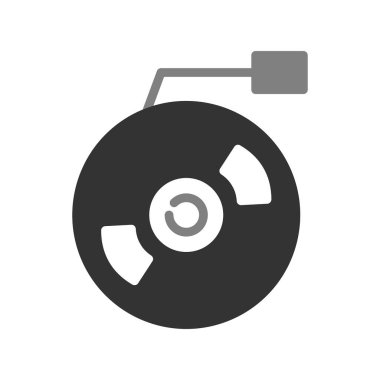 Vinil modern simgenin vektör illüstrasyonu