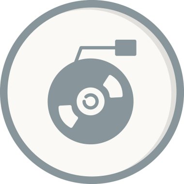 Vinil modern simgenin vektör illüstrasyonu