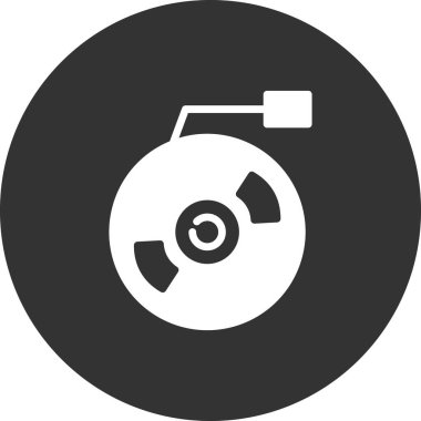 Vinil modern simgenin vektör illüstrasyonu