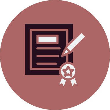 Kalem simgesi vektör tasarım ögesine sahip belge