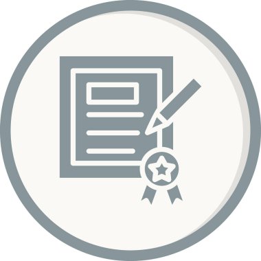 Kalem simgesi vektör tasarım ögesine sahip belge