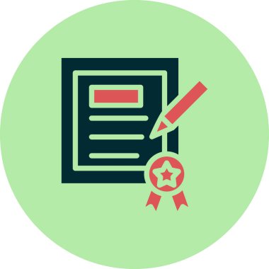 Kalem simgesi vektör tasarım ögesine sahip belge