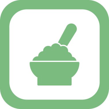 Mısır gevreği simgesi çizgi sembolü, vektör illüstrasyonu 