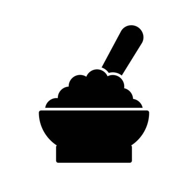 Mısır gevreği simgesi çizgi sembolü, vektör illüstrasyonu 