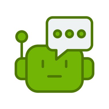 Chatbot simgesi vektör çizimi 