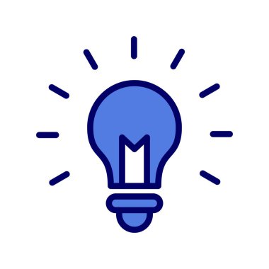 ampul simgesi vektör illüstrasyonu