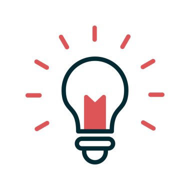 ampul simgesi vektör illüstrasyonu