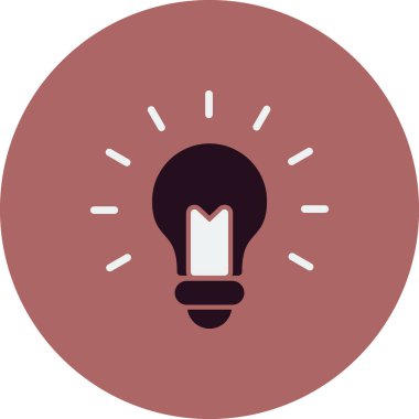 ampul simgesi vektör illüstrasyonu