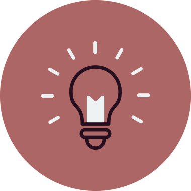 ampul simgesi vektör illüstrasyonu