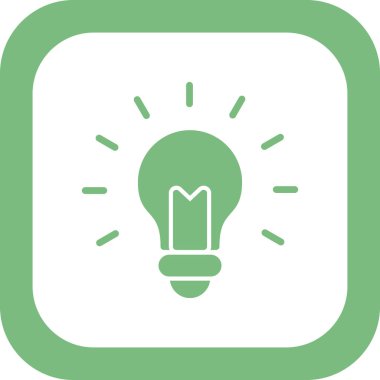 ampul simgesi vektör illüstrasyonu