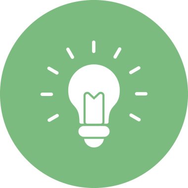 ampul simgesi vektör illüstrasyonu