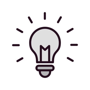 ampul simgesi vektör illüstrasyonu