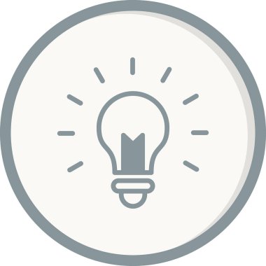 ampul simgesi vektör illüstrasyonu