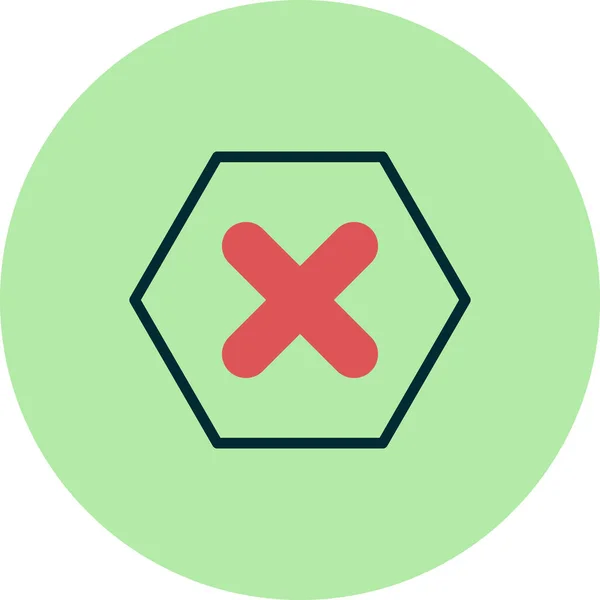 Delete Button Icon Vector Illustration — стоковый вектор