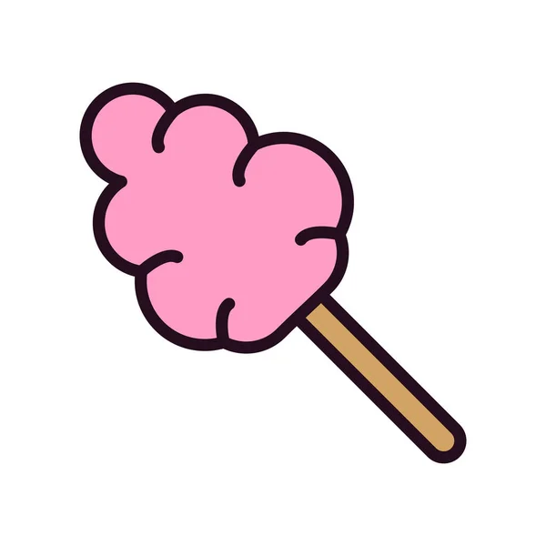 Illustration Vectorielle Icône Cotton Candy — Image vectorielle