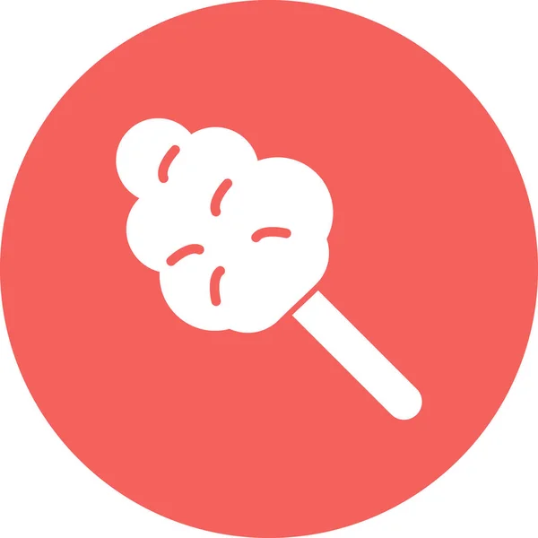 Vector Illustration Cotton Candy Icon — 스톡 벡터