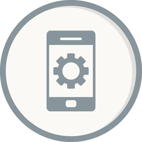 Mobile Anwendung Vektorsymbol Modernes Einfaches Design — Stockvektor