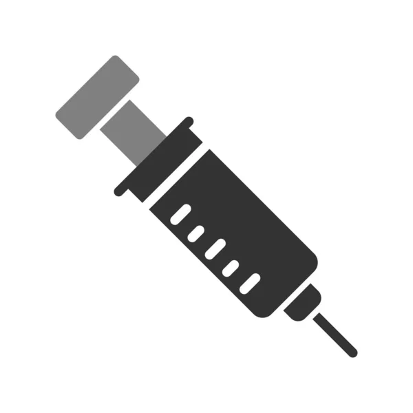 Syringe Vector Icon Flat Style Illustration — ストックベクタ