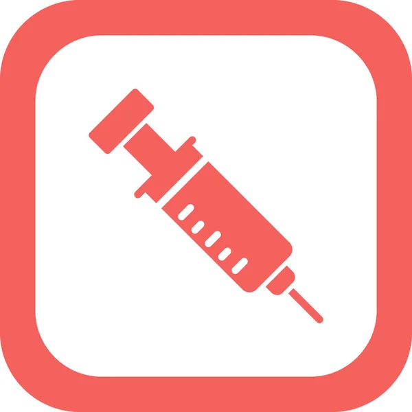 注射器矢量图标 平面样式插图 — 图库矢量图片