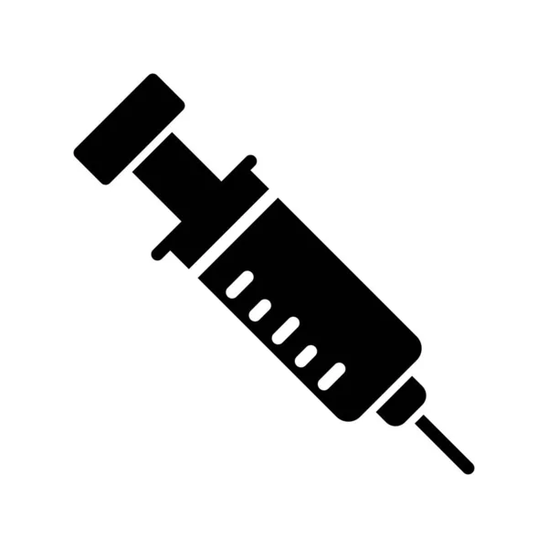 Syringe Vector Icon Flat Style Illustration — Stock Vector