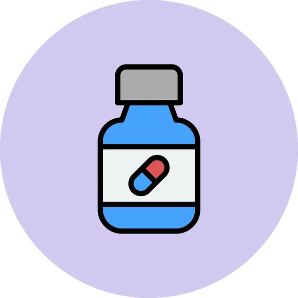 Pills Icon Vector Illustration — Stock Vector
