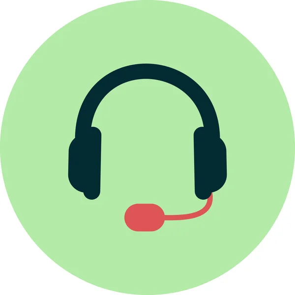 Headphones Icon Symbol Vector Illustration — Stock Vector