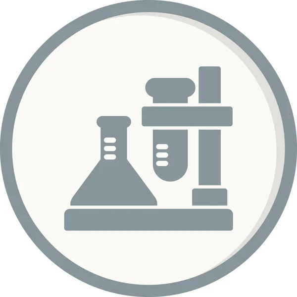 Ilustracja Wektorowa Badań Laboratoryjnych Styl Ikony Naukowej — Wektor stockowy