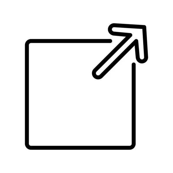 Vektorová Ilustrace Ikony Vnější — Stockový vektor