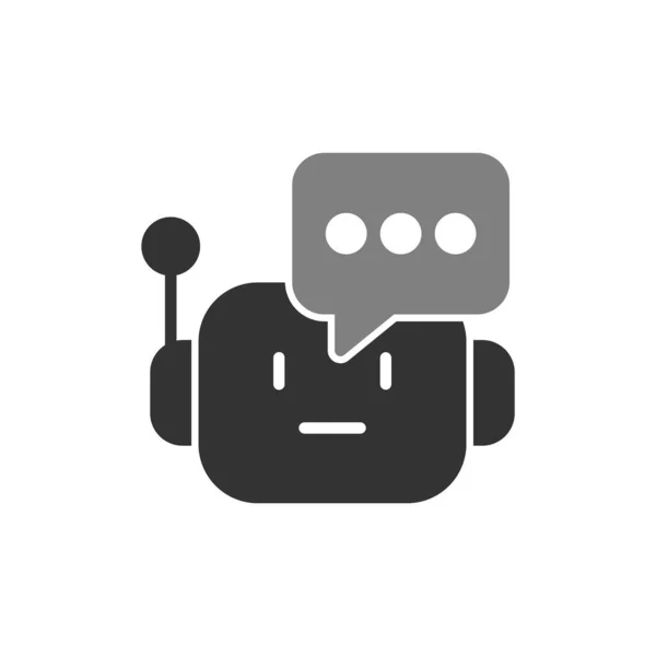 Chatbot Ikon Vektor Illusztráció — Stock Vector