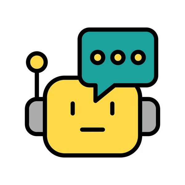 Chatbot Icon Vektor Illustration — Stockvektor