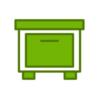 mobilya ikonu vektör illüstrasyonu