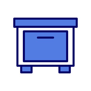 mobilya ikonu vektör illüstrasyonu