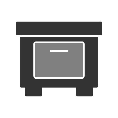 mobilya ikonu vektör illüstrasyonu