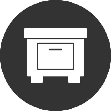 mobilya ikonu vektör illüstrasyonu