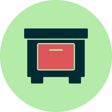 mobilya ikonu vektör illüstrasyonu