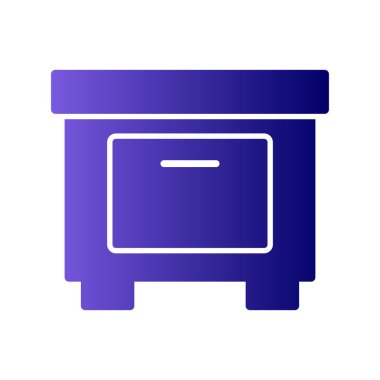 mobilya ikonu vektör illüstrasyonu