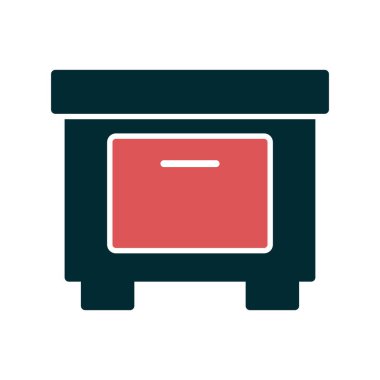 mobilya ikonu vektör illüstrasyonu