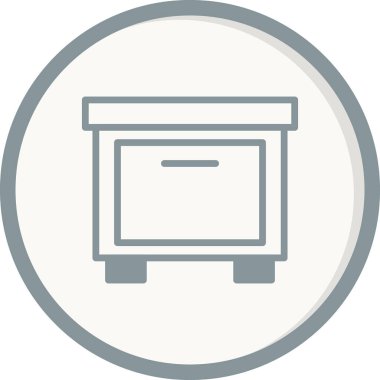 mobilya ikonu vektör illüstrasyonu