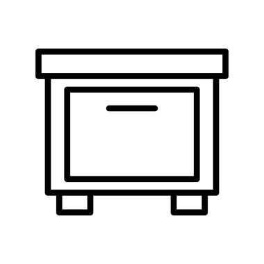 mobilya ikonu vektör illüstrasyonu