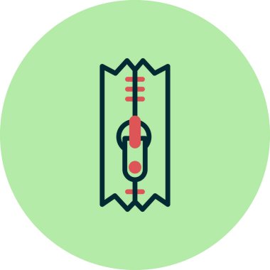 Zipper simgesinin vektör illüstrasyonu