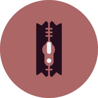 Zipper simgesinin vektör illüstrasyonu