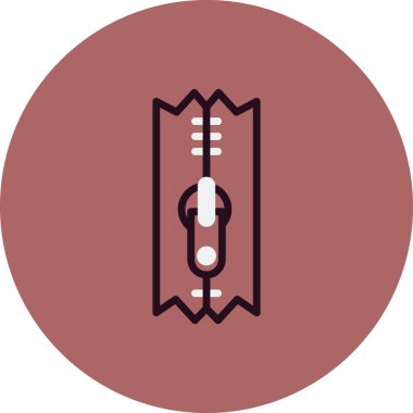Zipper simgesinin vektör illüstrasyonu