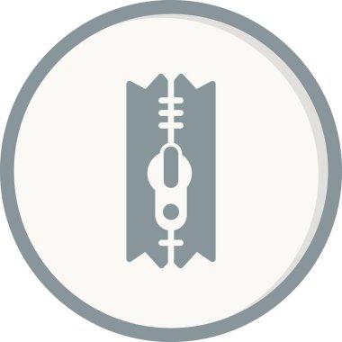 Zipper simgesinin vektör illüstrasyonu