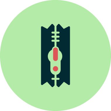 Zipper simgesinin vektör illüstrasyonu