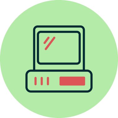 bilgisayar simgesi vektör illüstrasyonu 