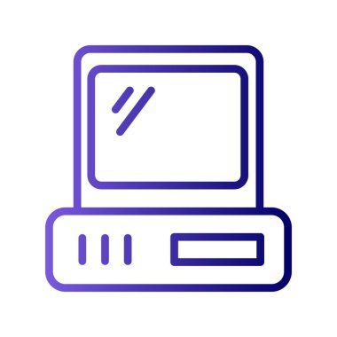 bilgisayar simgesi vektör illüstrasyonu 