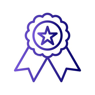 Madalya, ödül vektör simgesi düzenlenebilir