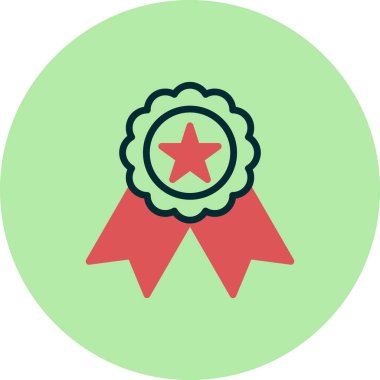 Madalya, ödül vektör simgesi düzenlenebilir