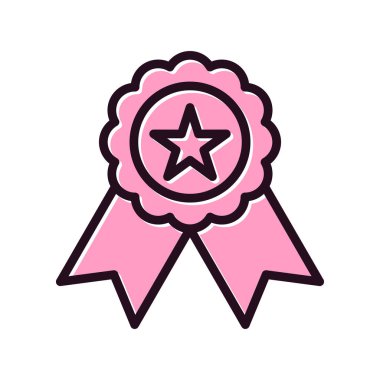 Madalya, ödül vektör simgesi düzenlenebilir