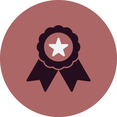 Madalya, ödül vektör simgesi düzenlenebilir